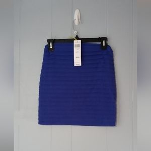2/$20 BCBGENERATION Spectrum Blue pleated mini skirt
